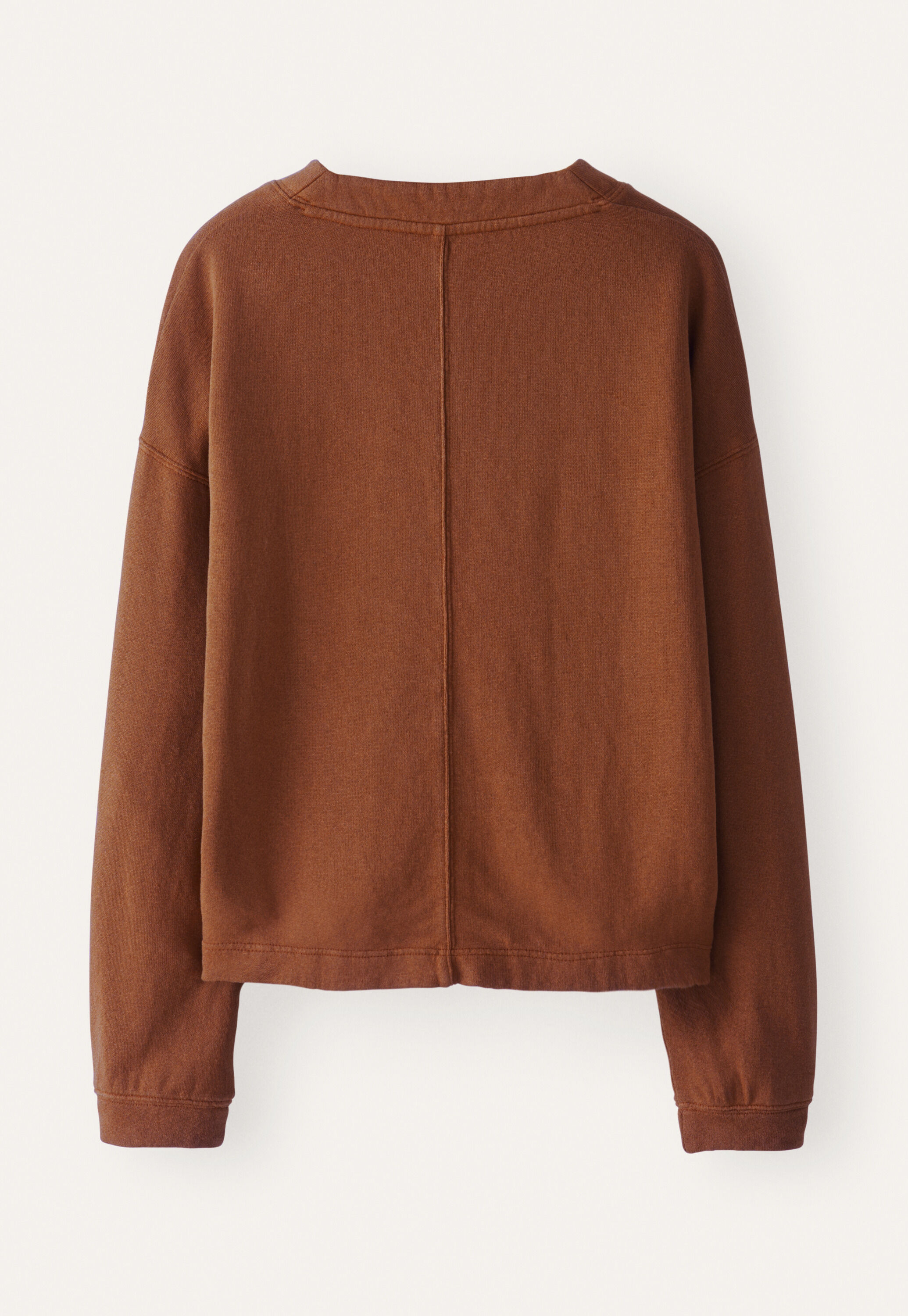 Jersey-Oberteil mit Knopfleiste, Chili-Rost, large