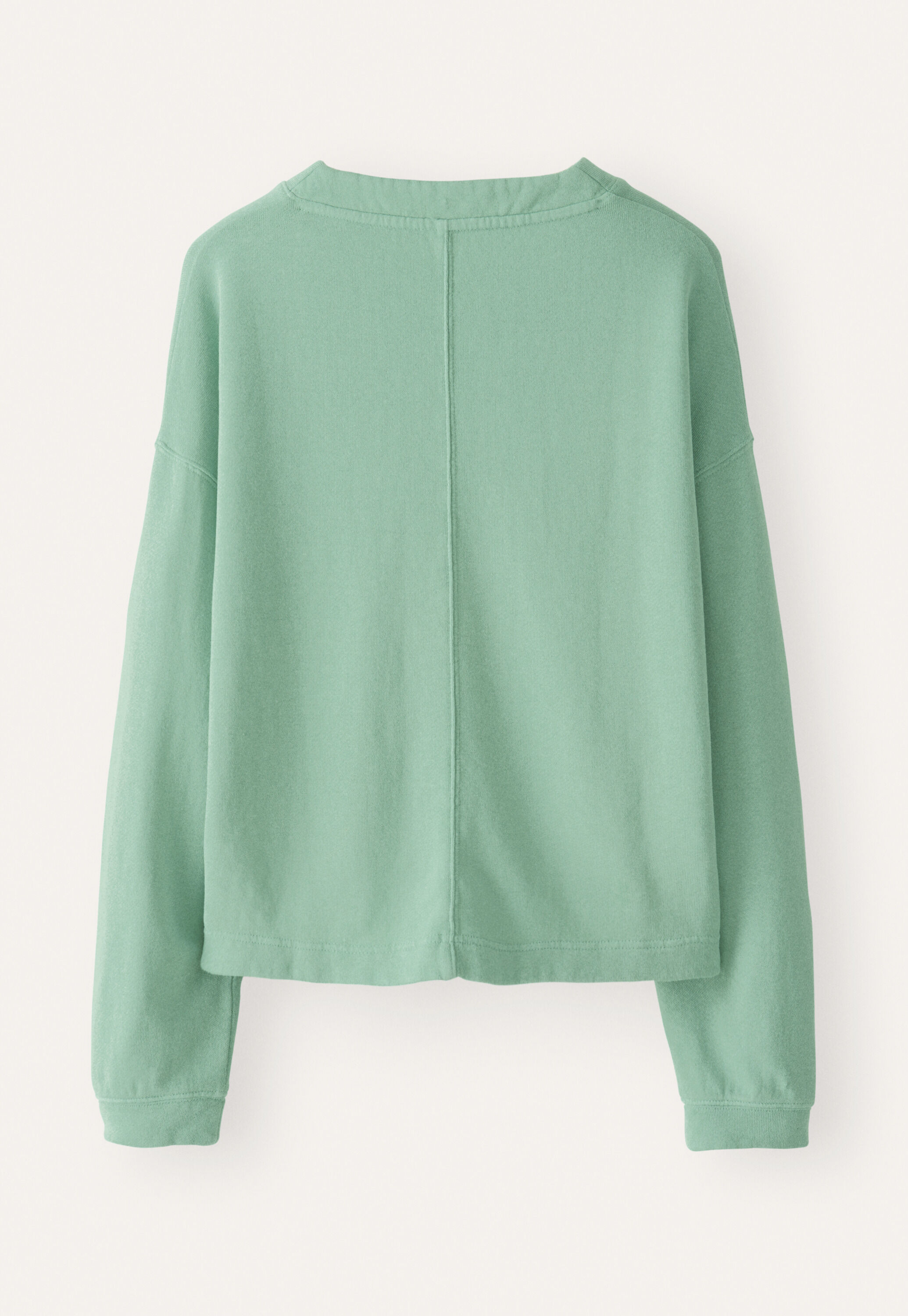 Jersey-Oberteil mit Knopfleiste, Aqua-Jade, large