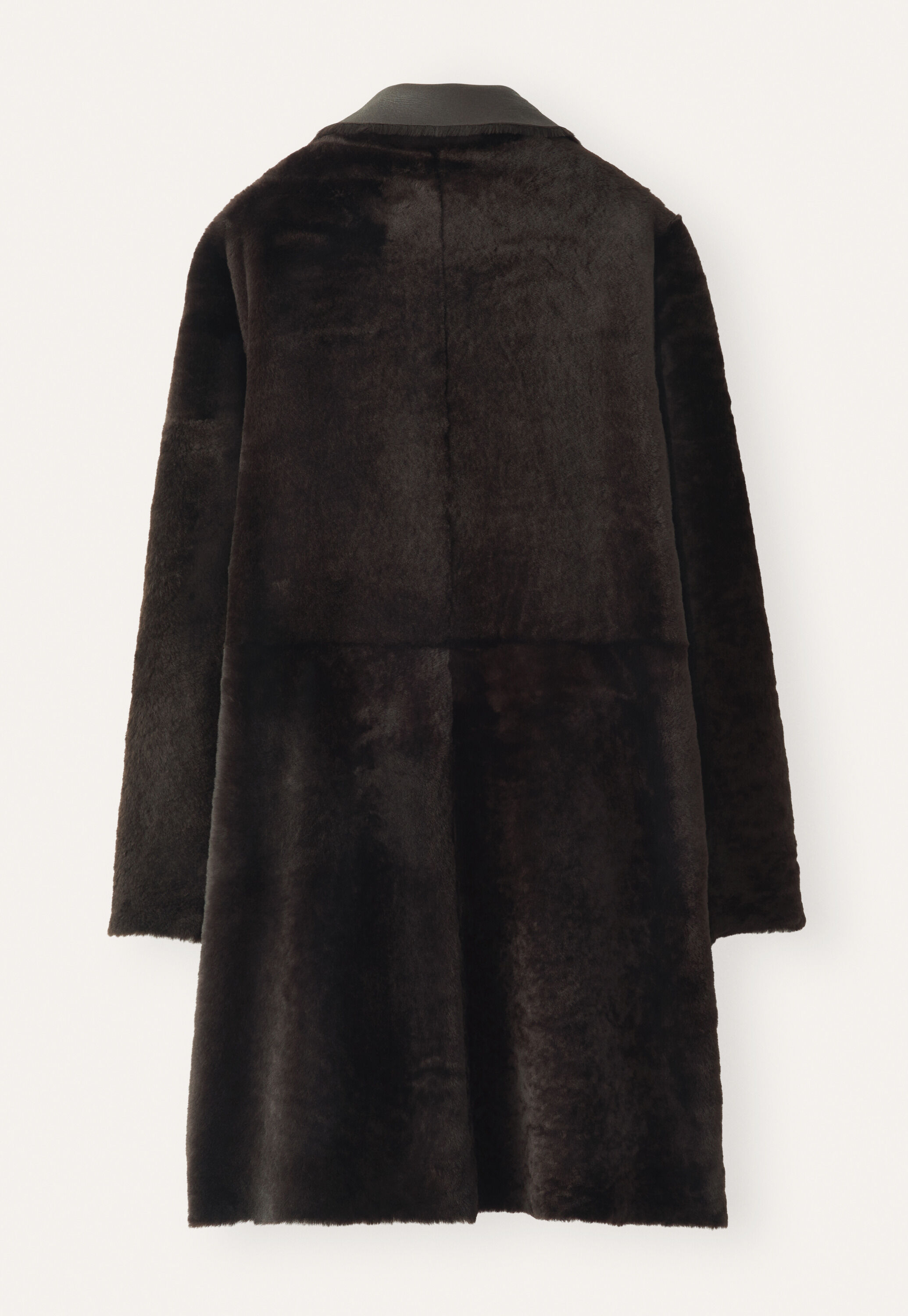 Wendemantel aus Lammfell, Chocolate, large