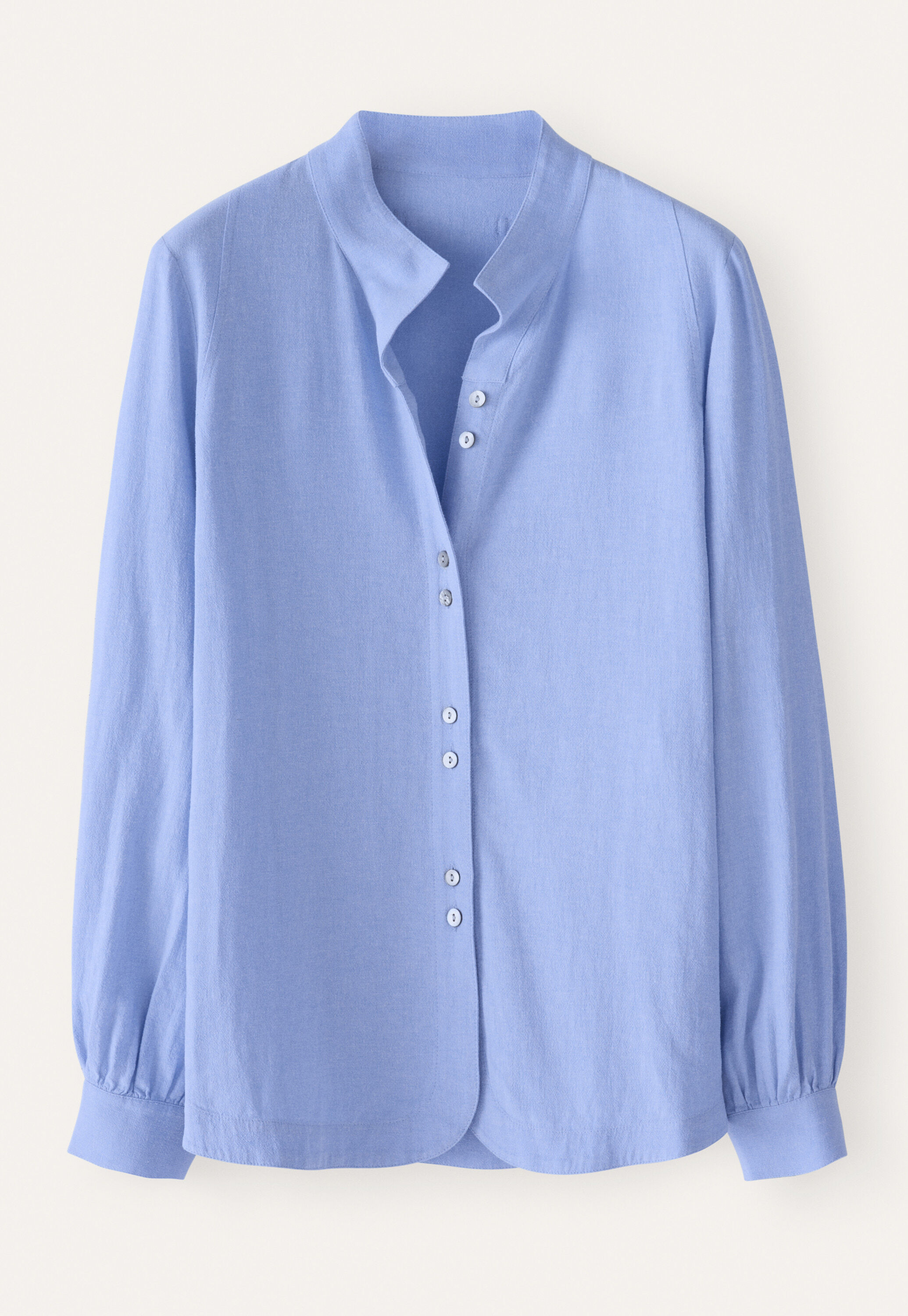 Bluse mit Trichterkragen