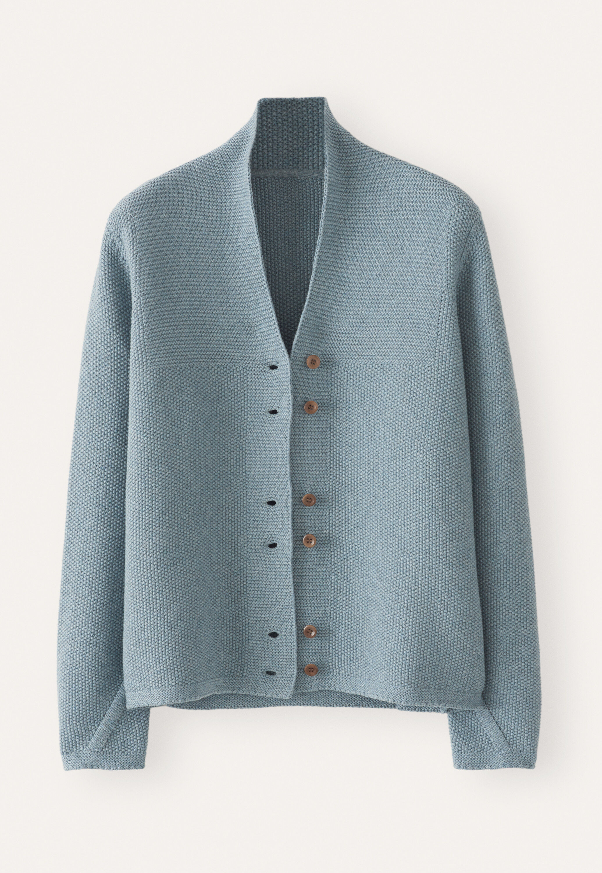 Cardigan mit Knopfleiste, Aqua/Denim, large