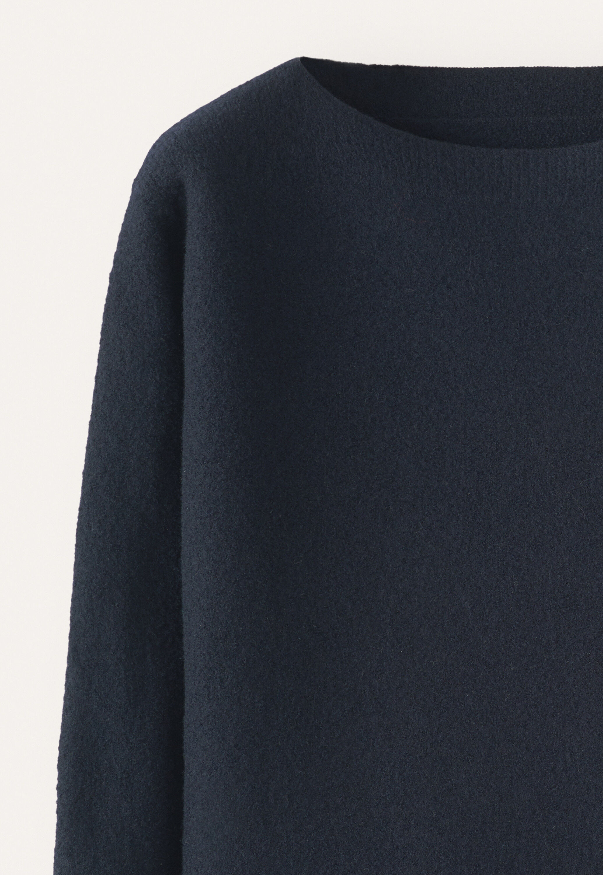 Kastiger Pullover, Blauschwarz, large