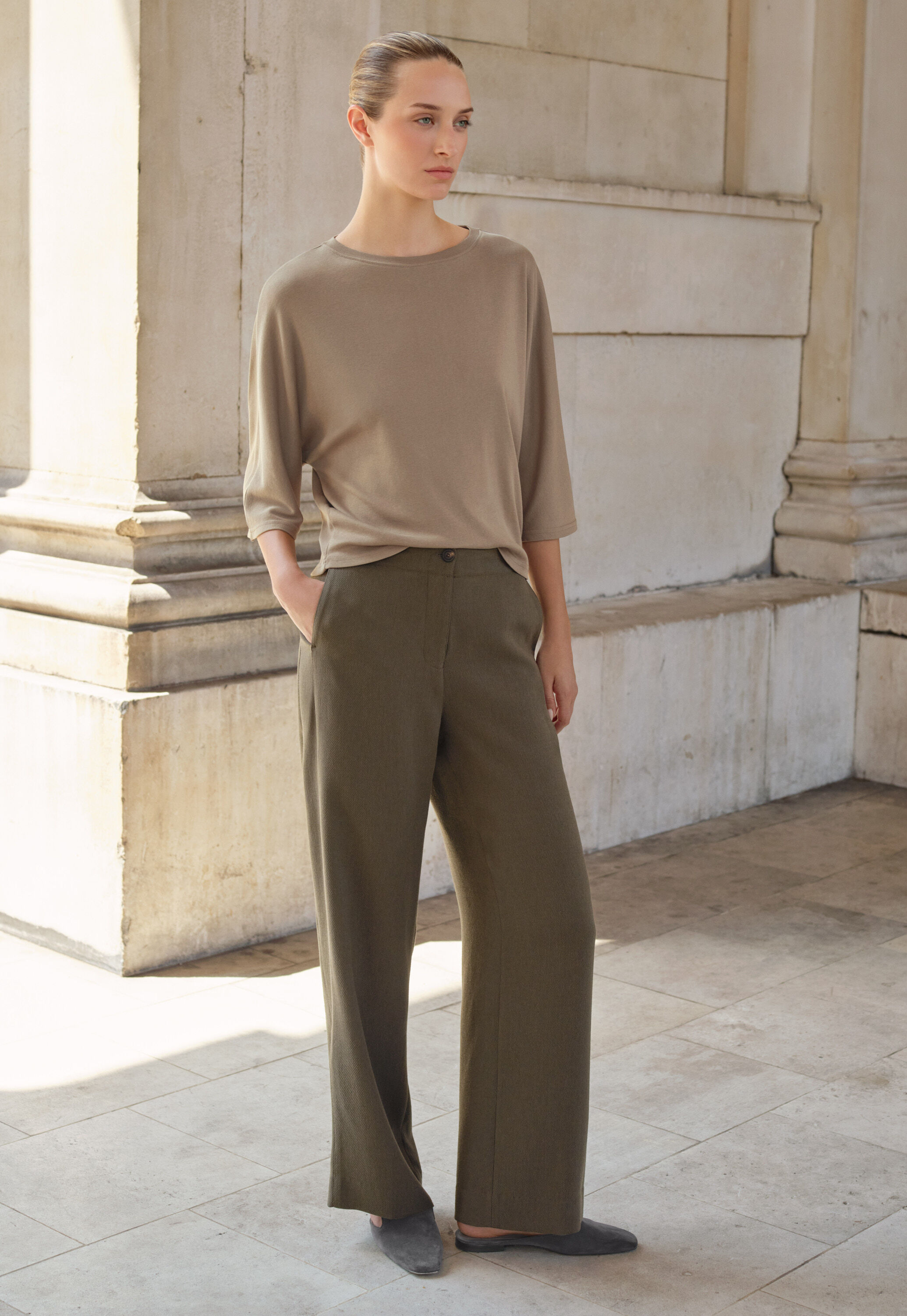 Weich geschnittene Hose