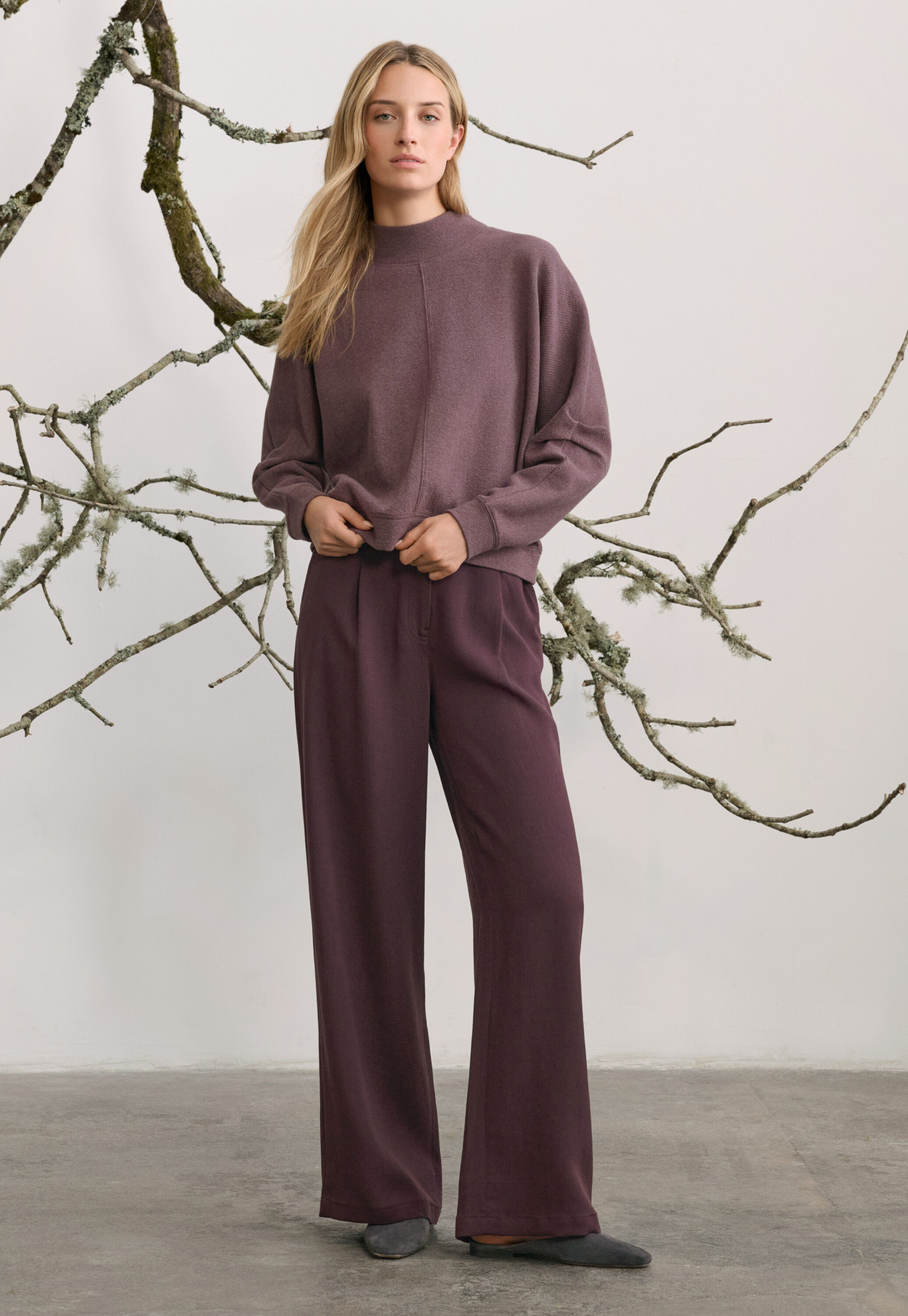 Elegante Hose mit weitem Bein