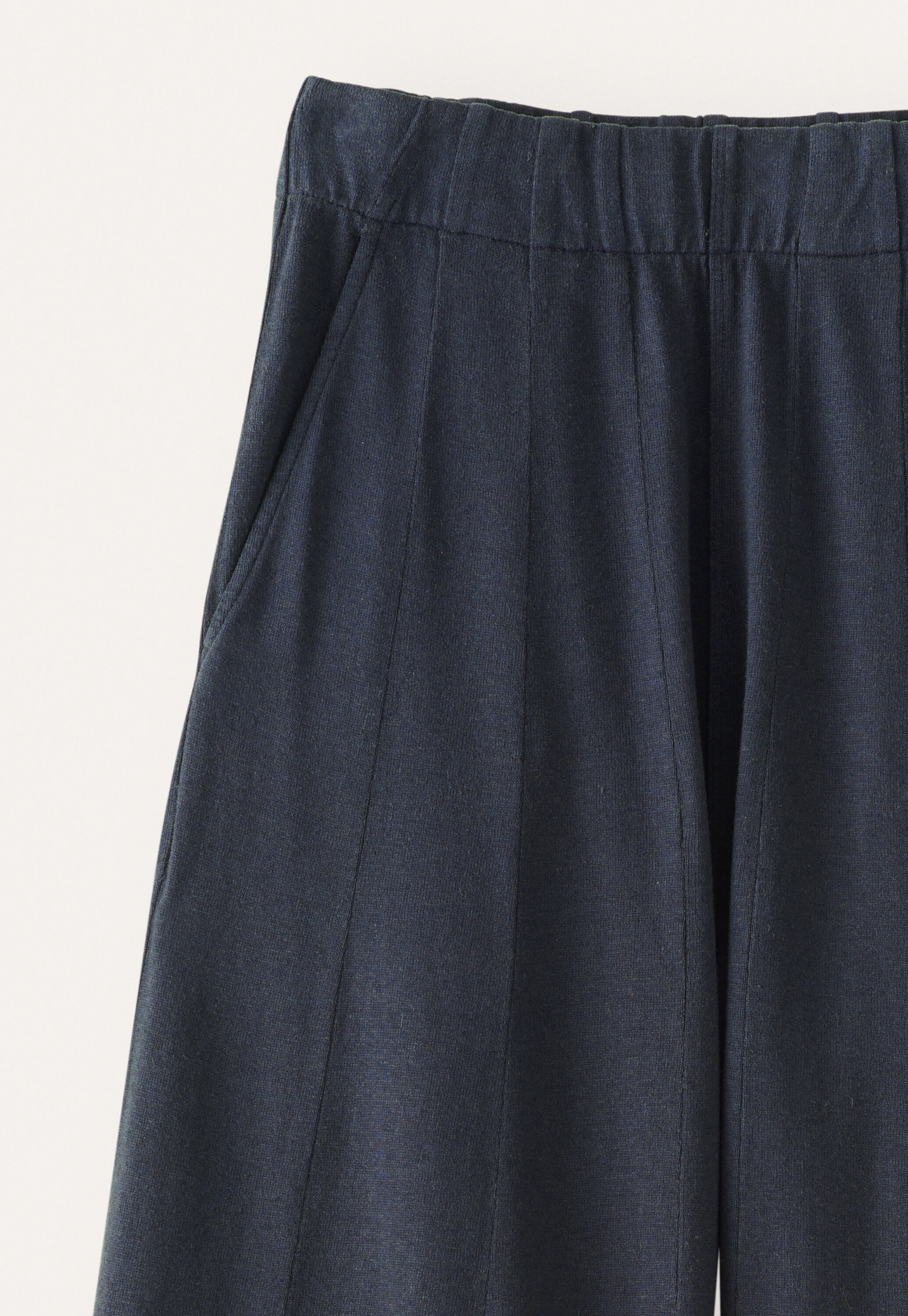 Weitbeinige Jersey-Hose