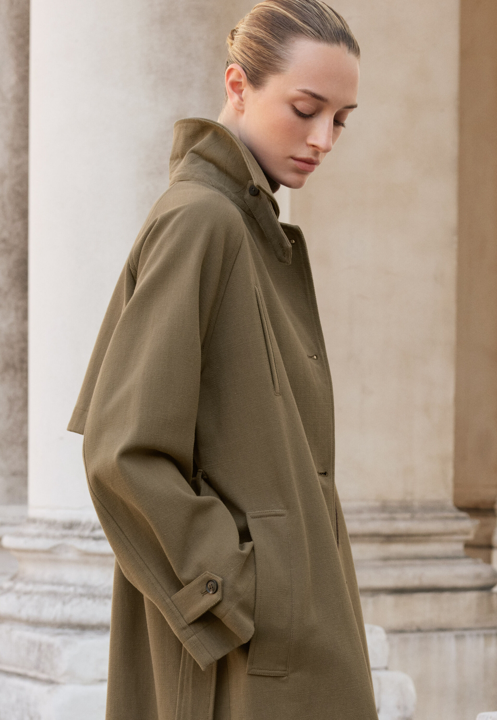Trenchcoat aus Baumwolle