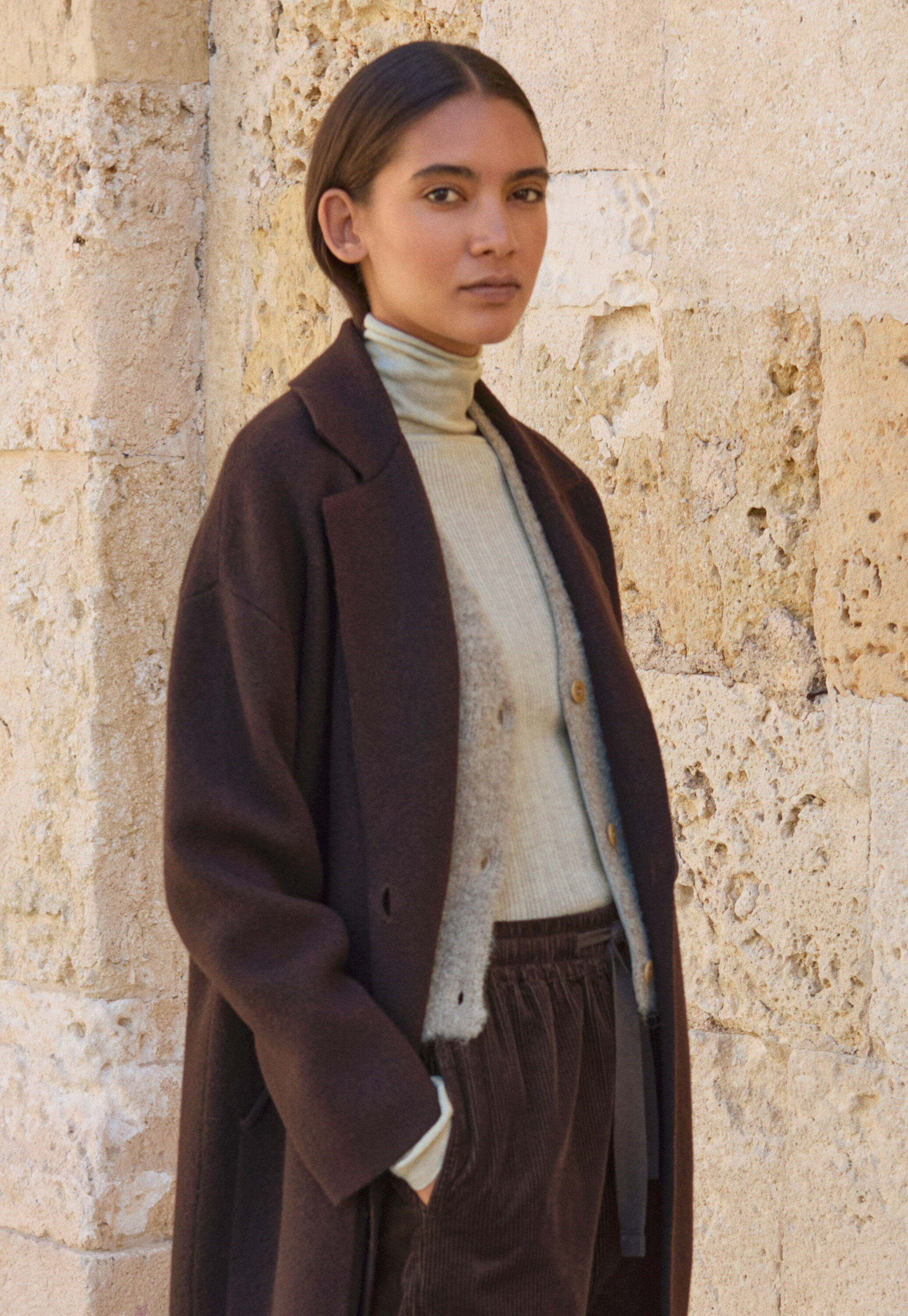 Bluse mit geschwungenen &Auml;rmeln