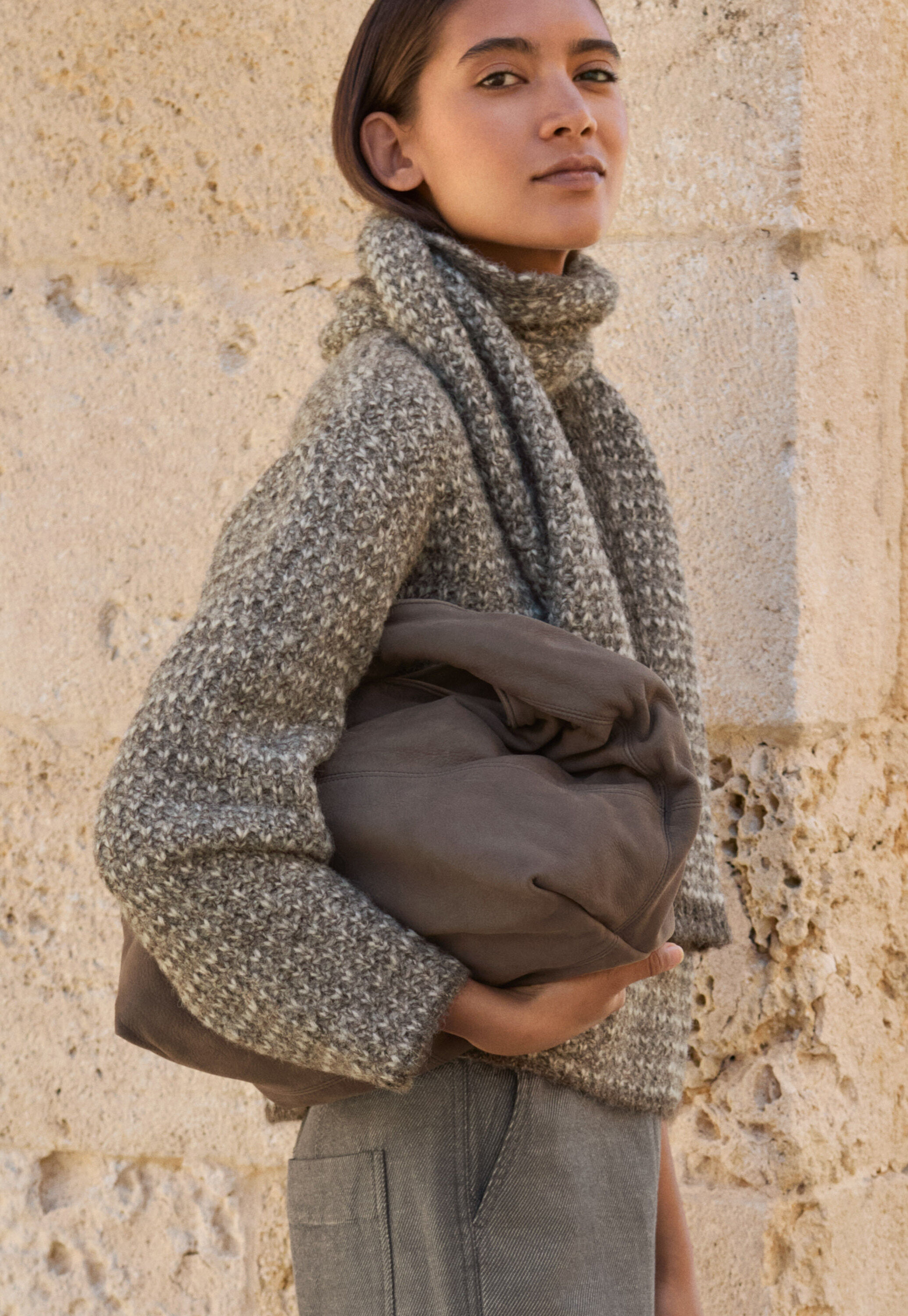 Gemusterter Strickpullover