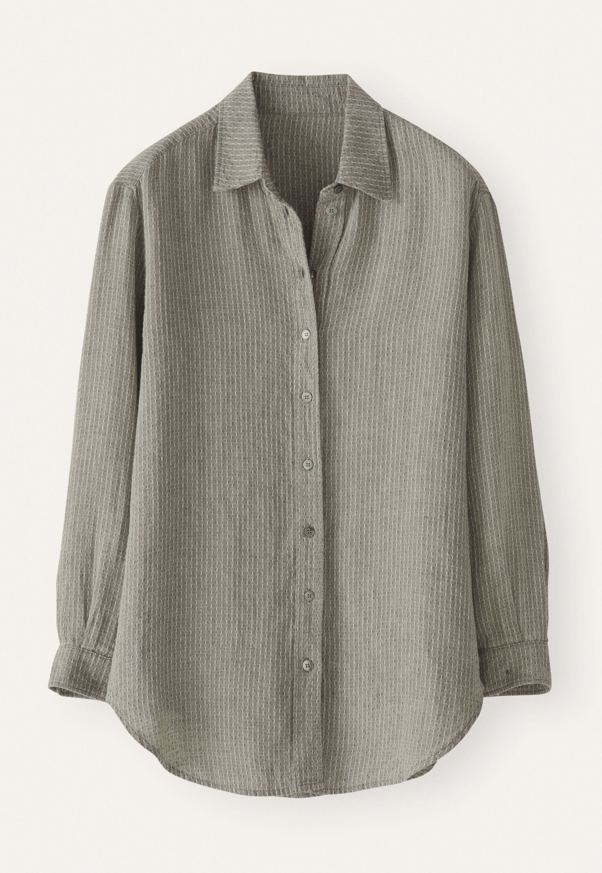 Overshirt aus strukturiertem Gewebe