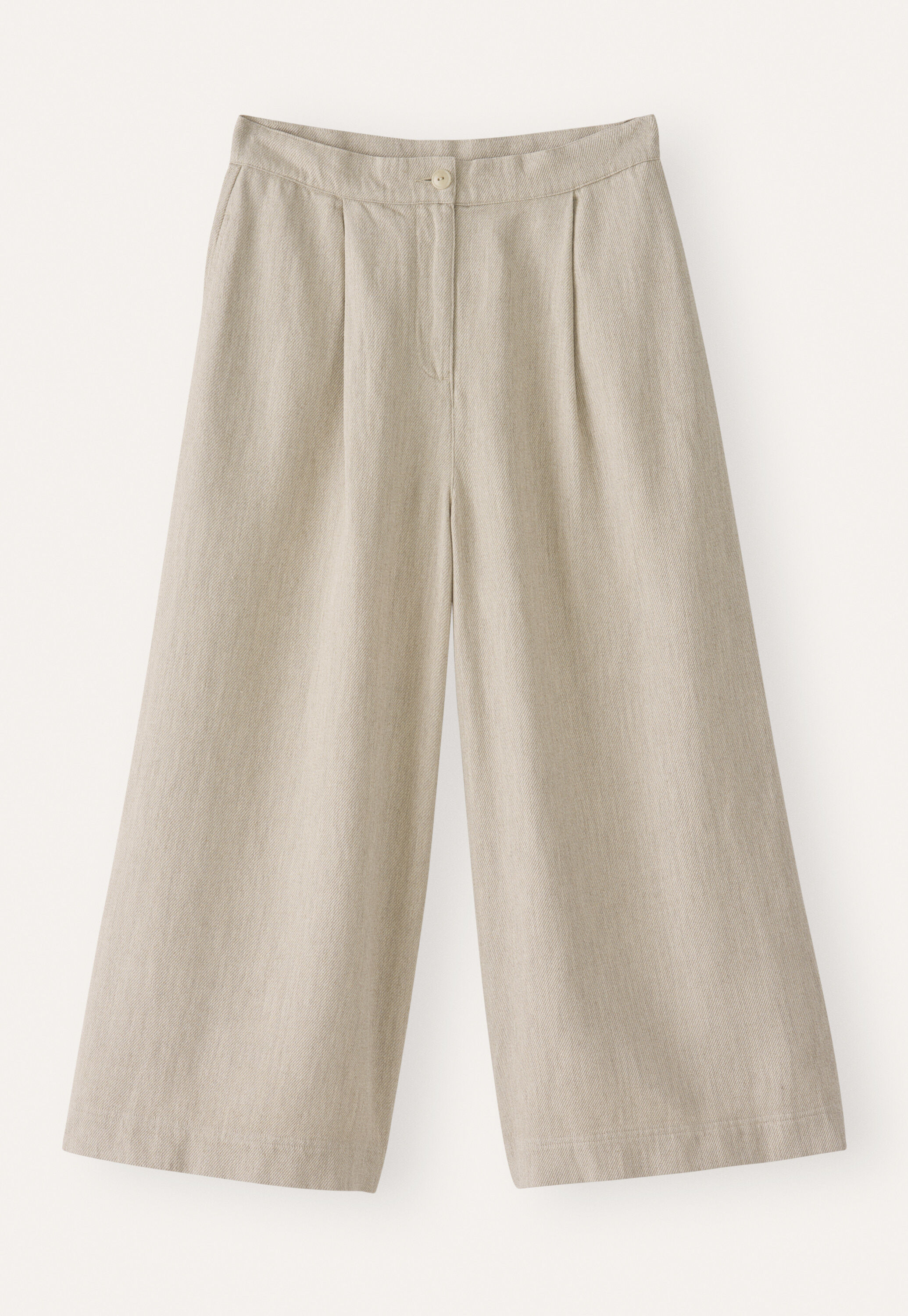 K&uuml;rzere, weite Hose, Rehbraun, large