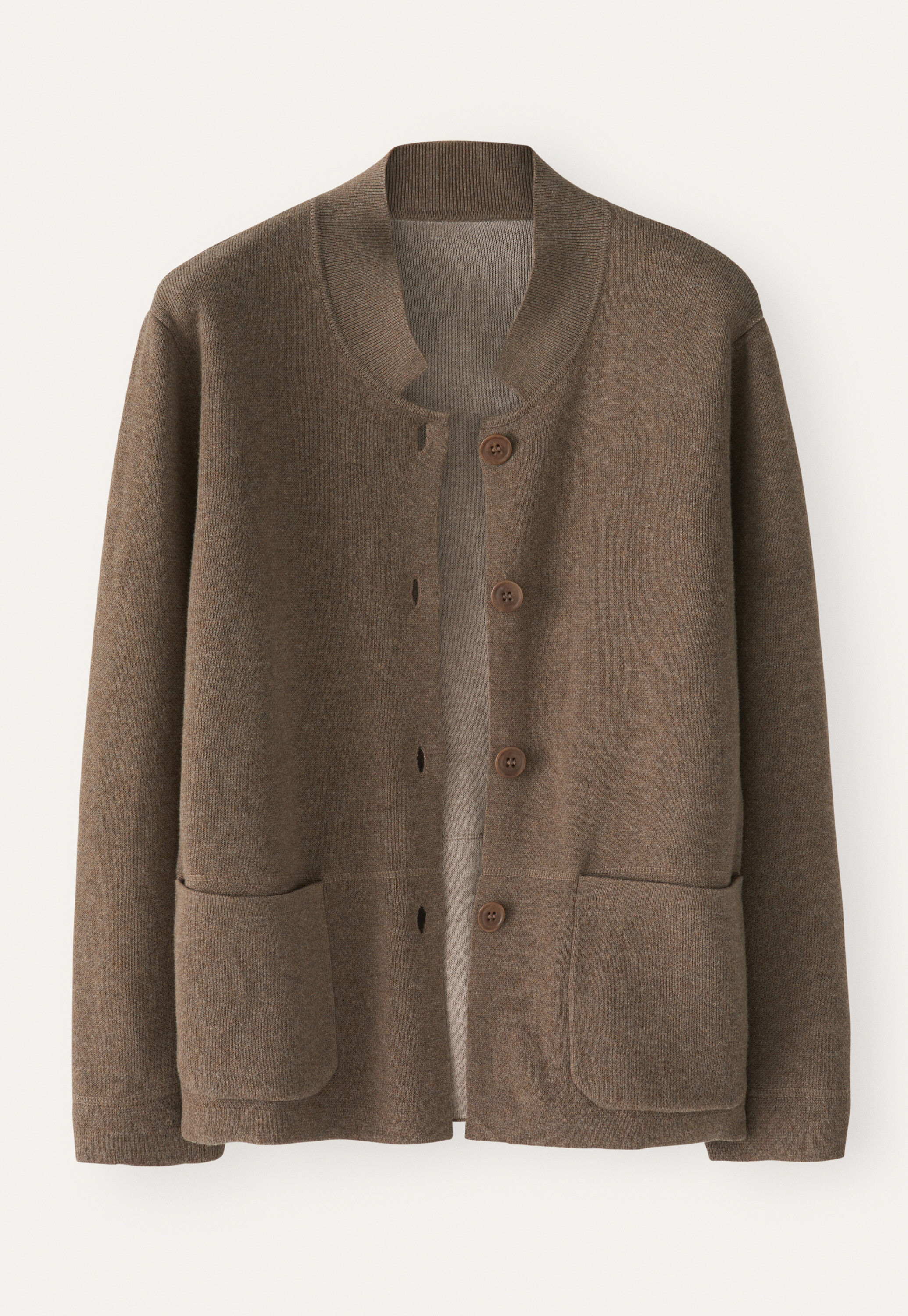 Doppelt gestrickte Jacke