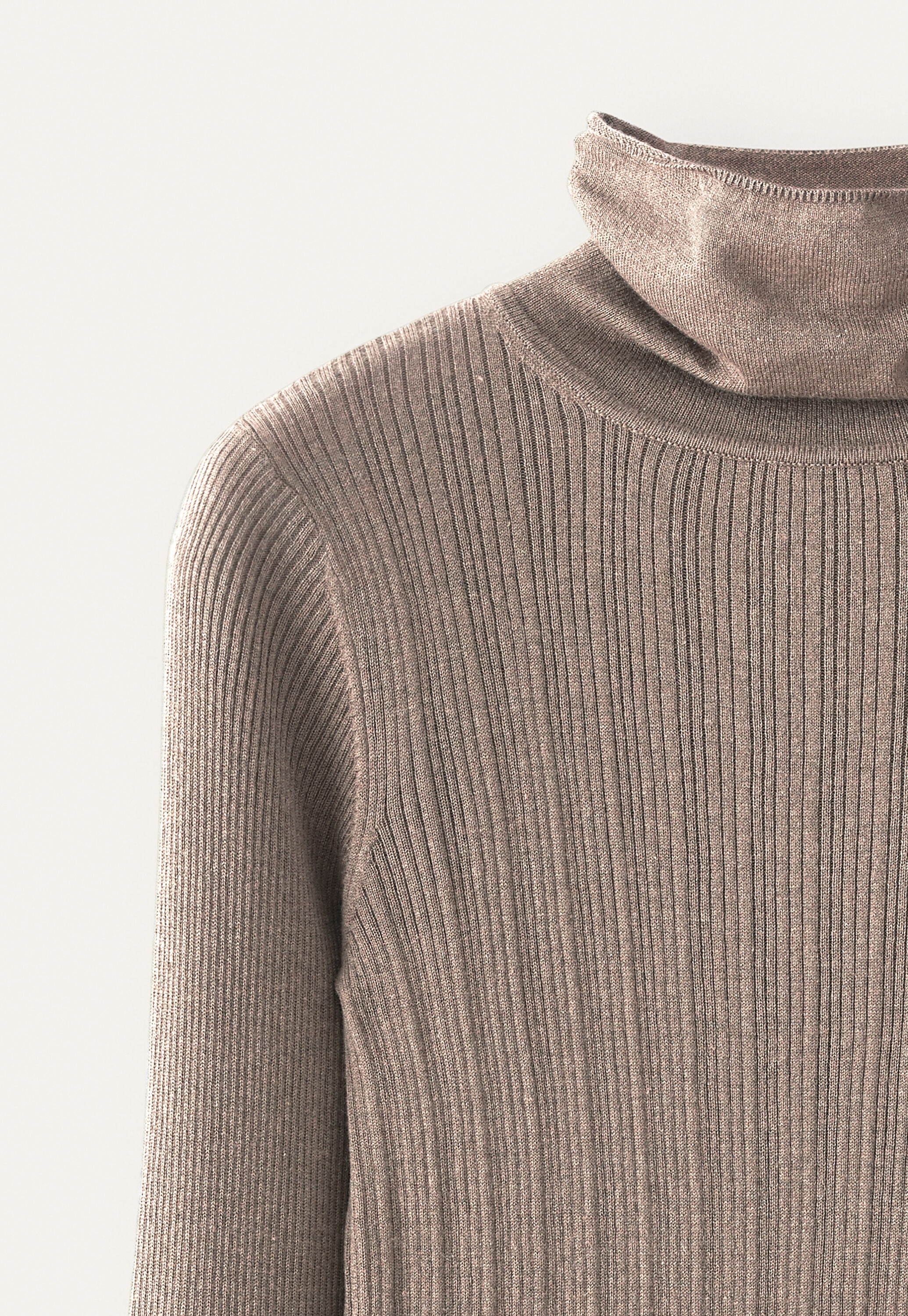 Gerippter Pullover, Haferbeige, large