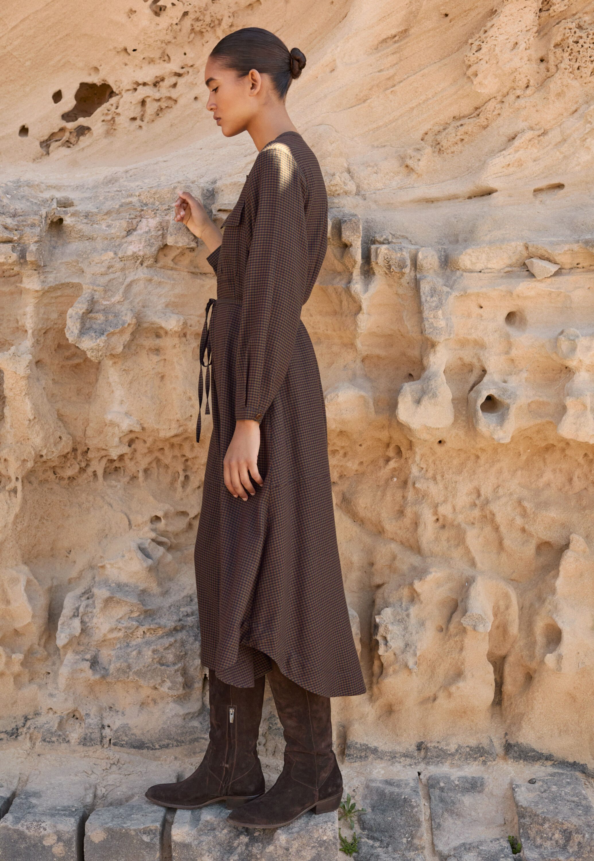 Ripppullover mit Rundhalsausschnitt