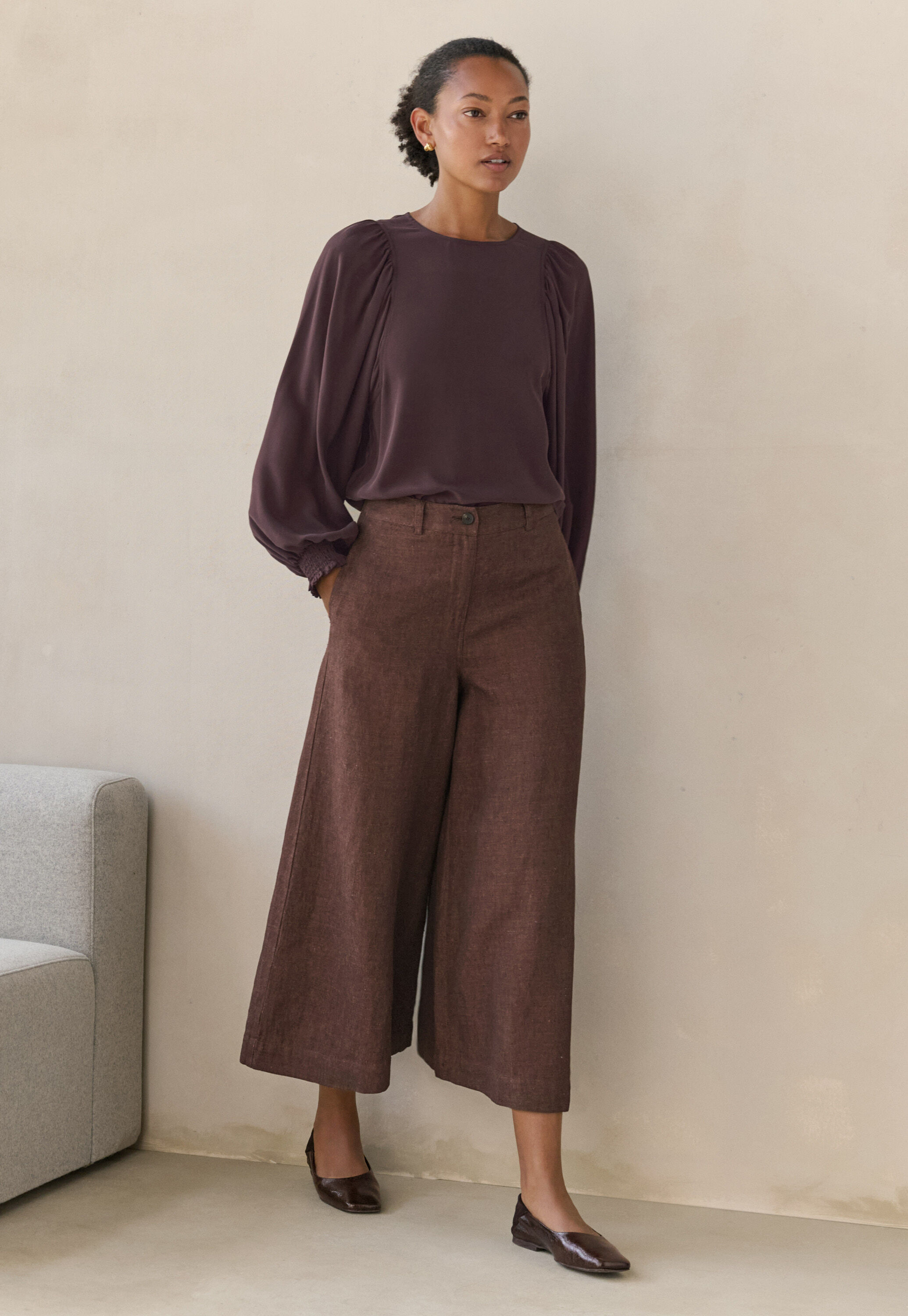 Ripppullover mit Rundhalsausschnitt
