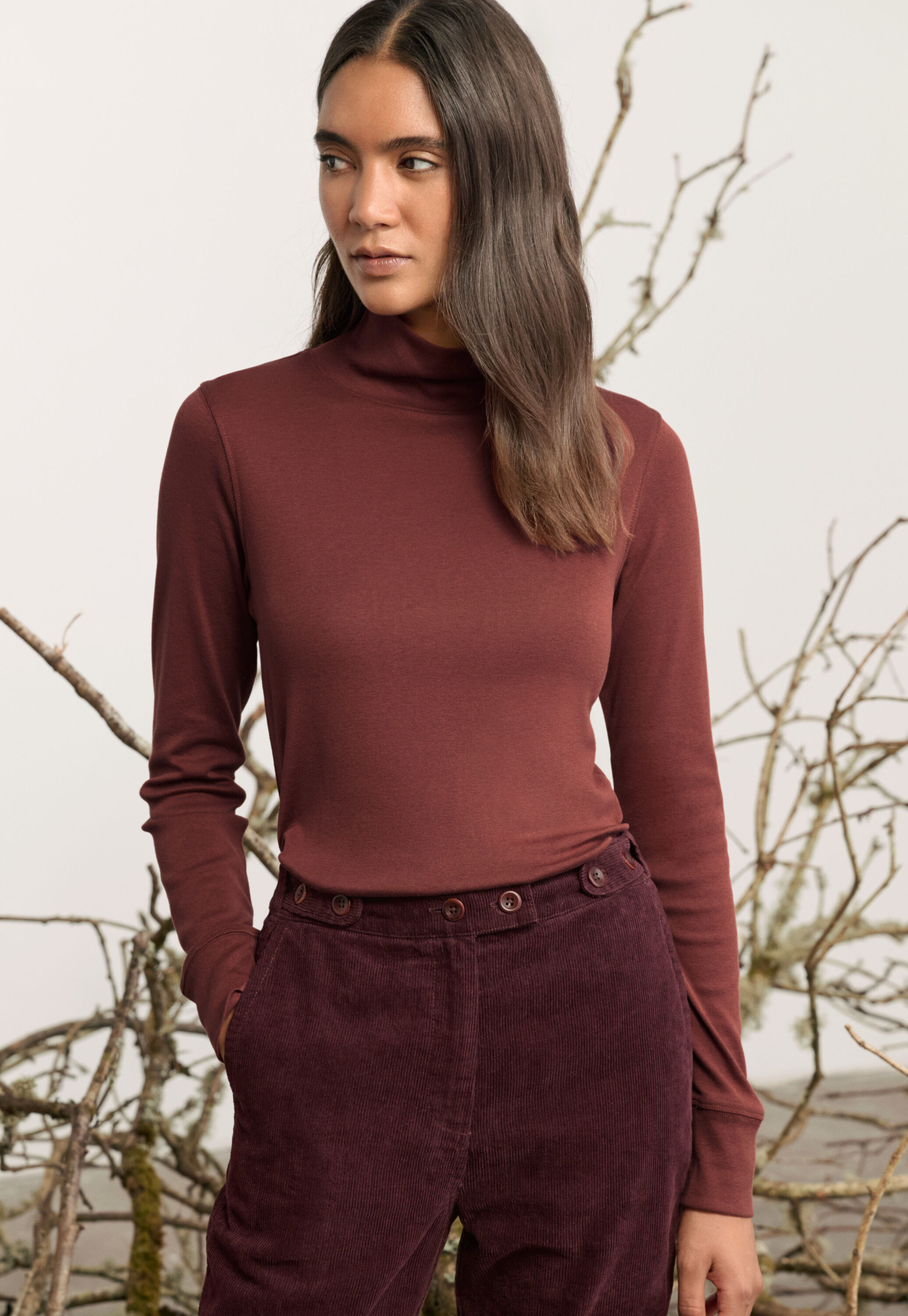 Ripppullover mit Rundhalsausschnitt