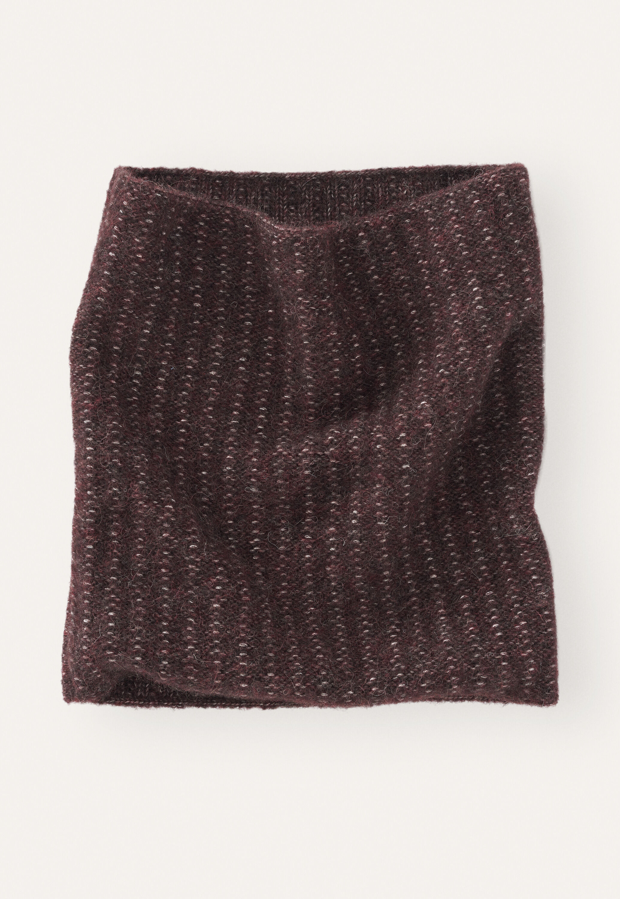 Strick-Snood, Maronenbraun, large