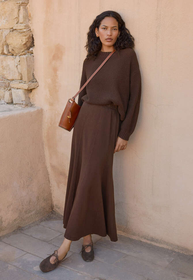 Perlmuster-Pullover, Weinrot, completeTheLook