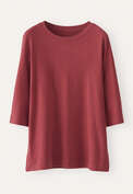 Oberteil mit Dolman-&Auml;rmeln, Cranberry, webstill
