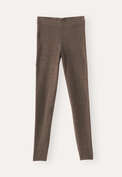 Leggings, Erdbraun, webstill