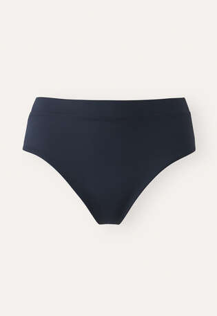 Bikini-Hose, Petrolblau, webstill