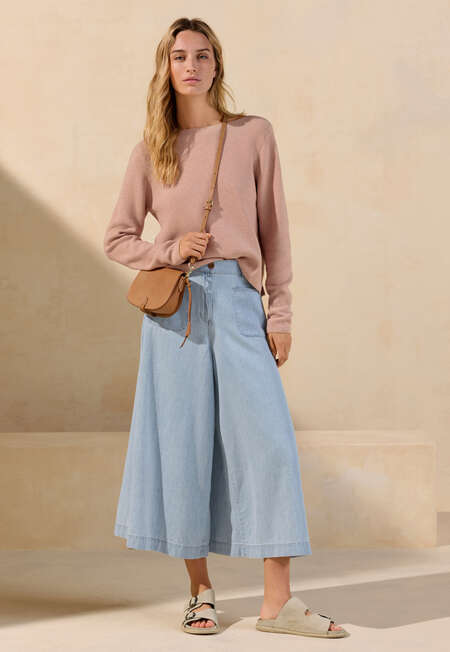 Pullover mit U-Boot-Ausschnitt, Muschelros&eacute;, completeTheLook