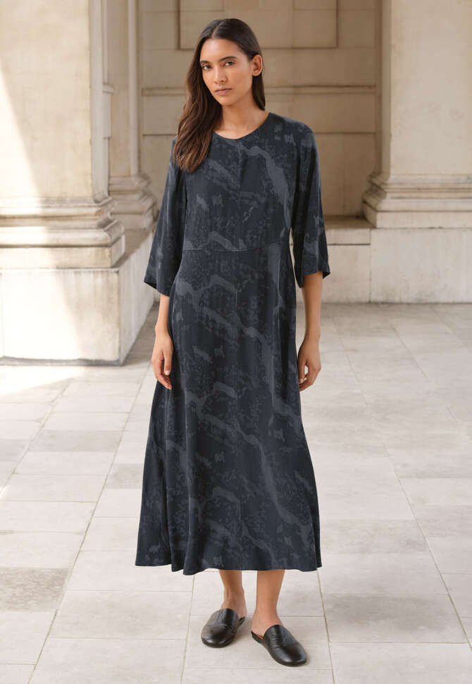 Jacquardkleid, Petrol/Schiefer, completeTheLook