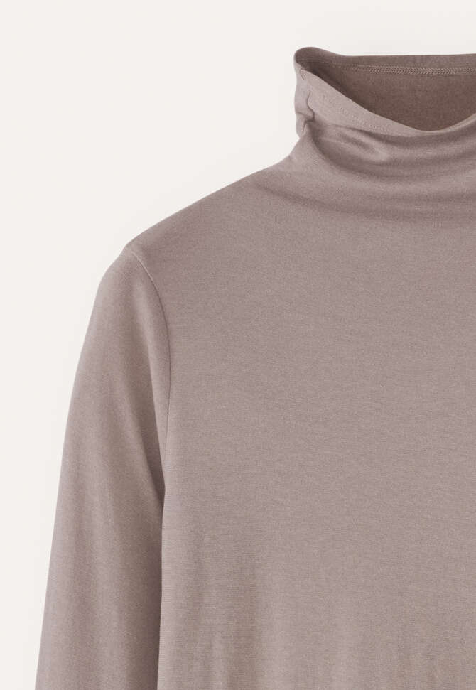 Oberteil mit Trichterkragen, Nerz-Taupe, completeTheLook