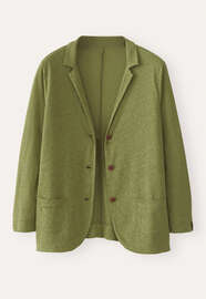 Jersey-Blazer, Limettengr&uuml;n, webstill
