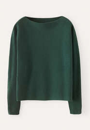 Kastiger Pullover, Piniengrau, webstill