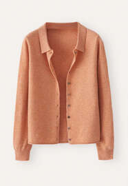 Durchgekn&ouml;pfter Pullover, Apricot, webstill