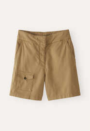 Shorts mit Taschendetail, Dunkler Sand, webstill