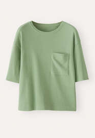 T-shirt mit Tasche, Zartes Apfelgr&uuml;n, webstill