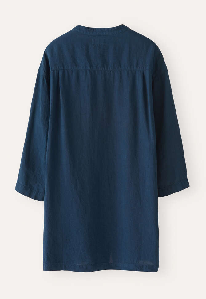Bluse mit gekn&ouml;pften Seiten, Tintenpetrol, completeTheLook