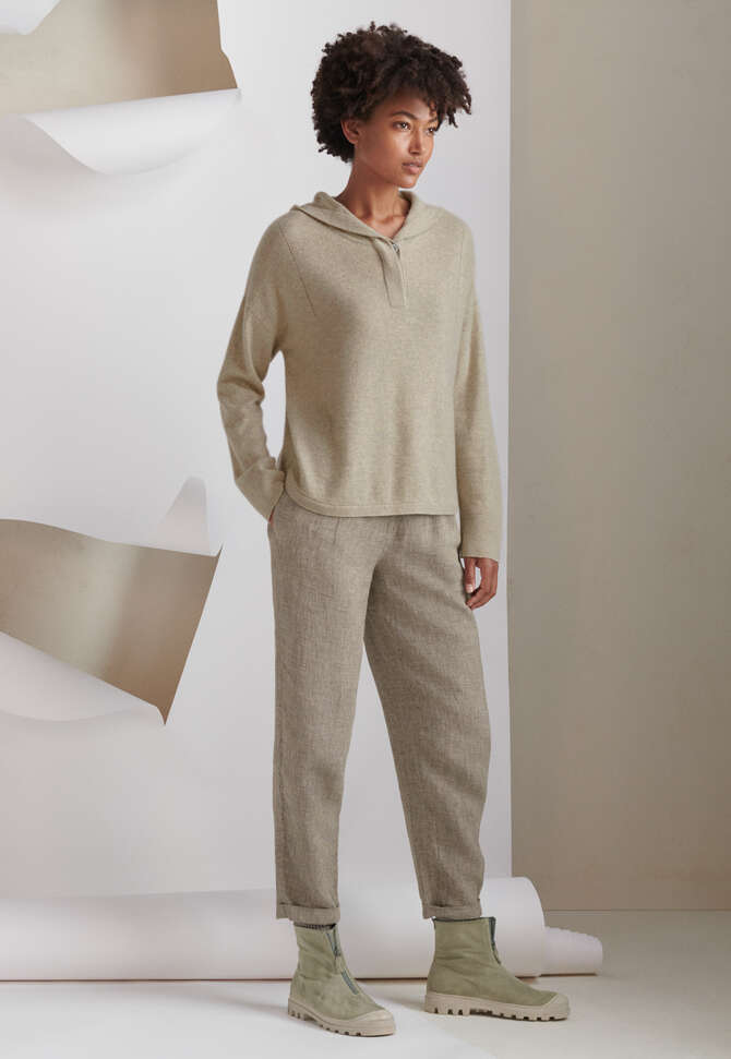 Schmal zulaufende Hose, Nat&uuml;rliches Farngr&uuml;n, completeTheLook
