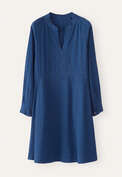Kleid mit Eins&auml;tzen, Lapis, webstill