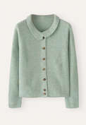 Cardigan mit Kragen, Mint/Aqua, webstill