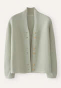 Cardigan mit Knopfleiste, Frostiges Salbeigr&uuml;n, webstill