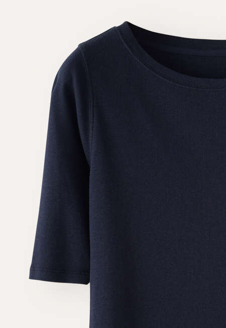 Geripptes Jersey-Oberteil, Tinte, completeTheLook