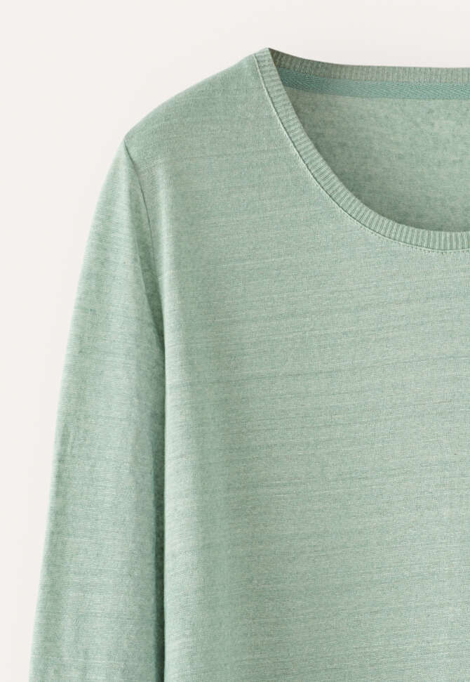 Top mit Rundhalsausschnitt, Aqua, completeTheLook