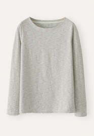Gestreifte Jersey-Tunika, Creme, webstill