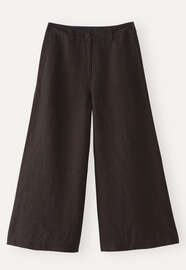 Edle Culotte, Schwarz/Braun, webstill