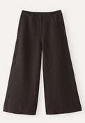 Edle Culotte, Schwarz/Braun, webstill