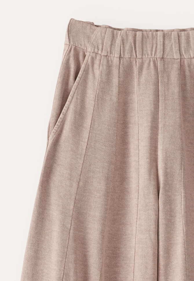 Weitbeinige Jersey-Hose, Nerz-Taupe, completeTheLook