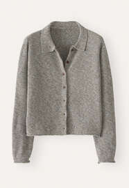 Cardigan im Perlmuster, Taupe/Mint, webstill