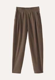 Jersey-Hose, Taupebraun, webstill