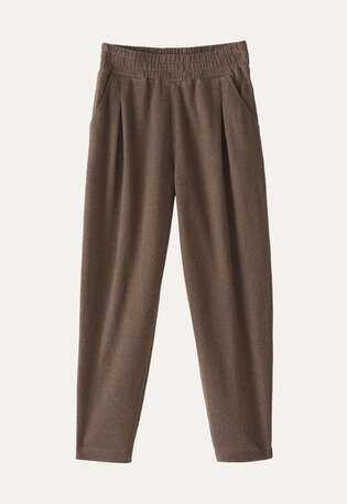 Jersey-Hose, Taupebraun, webstill