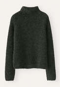 Pullover mit Trichterkragen, Dunkles Waldgr&uuml;n, webstill