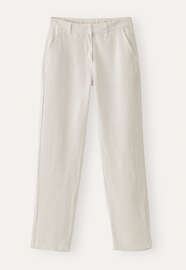 Jeans mit schmalem Bein, Ecru, webstill