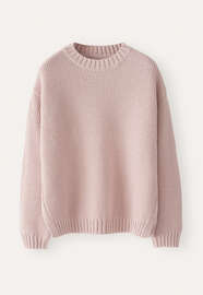 Perlmuster-Pullover, Wolkenrosa, webstill
