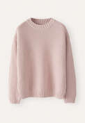 Perlmuster-Pullover, Wolkenrosa, webstill